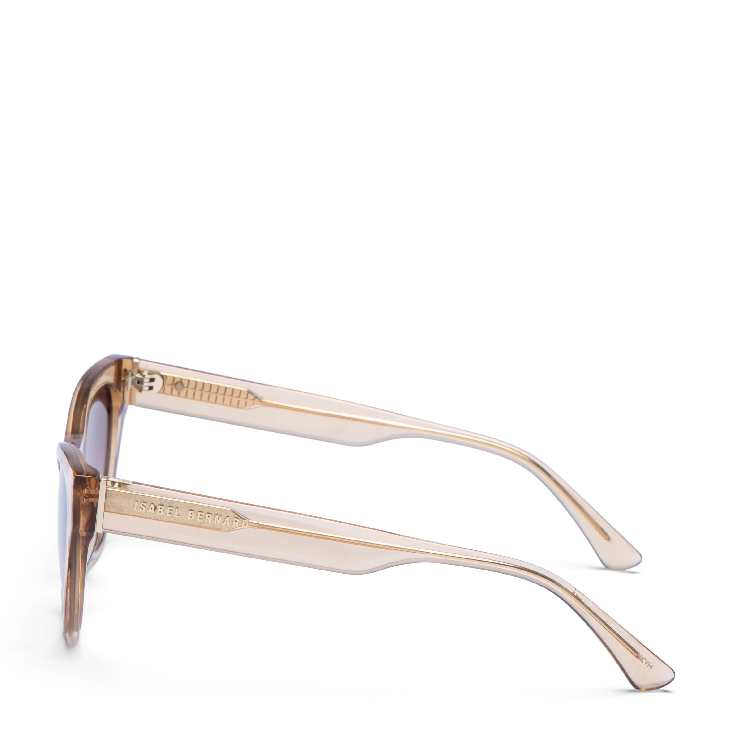 La Villette Lucie transparent cat eye sunglasses with brown lenses - Image 5